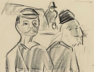 Mountain Farmers by Ernst Ludwig Kirchner